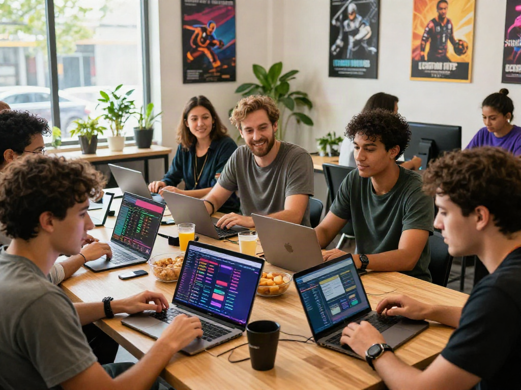 토토사이트 검증 먹튀스팟 - Community gathering discussing safe sports betting verification.