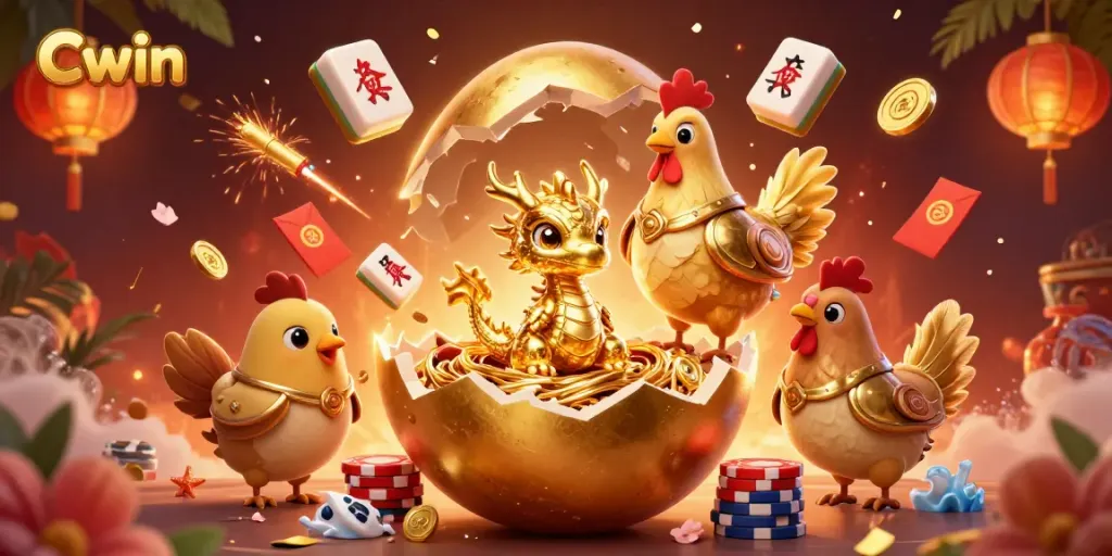 Experience thrilling gameplay with Cwin’s dazzling golden elements, showcasing a dynamic online casino atmosphere.